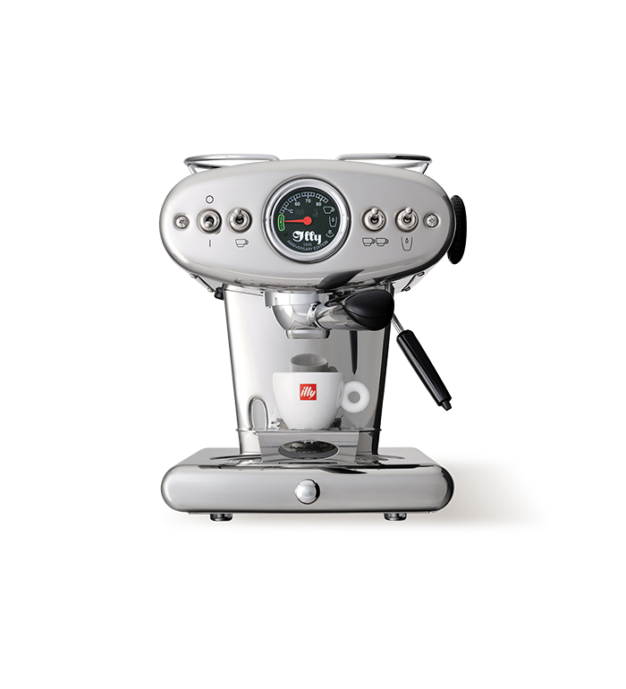 Macchina da caffè Illy a cialde E.S.E. e macinato - X1 Anniversary E.S.E. & Ground inox - Illy Caffe'