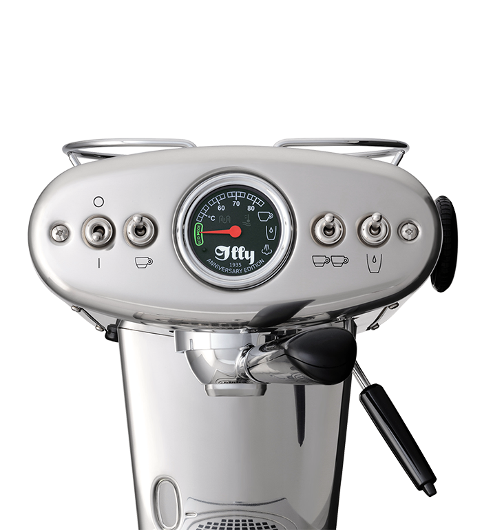 Macchina da caffè Illy a cialde E.S.E. e macinato - X1 Anniversary E.S.E. & Ground inox - Illy Caffe'