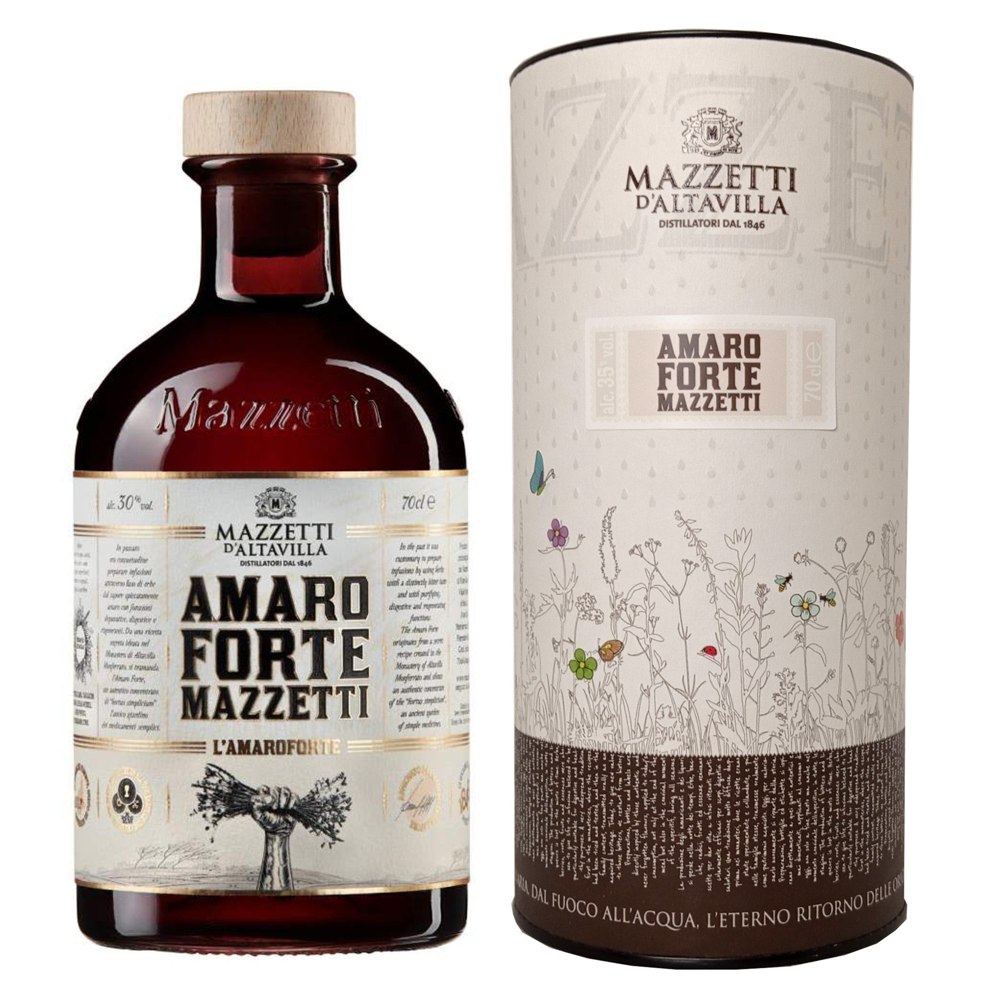 Amaro Forte Mazzetti 0,70L - Mazzetti d'Altavilla (in cilindro)