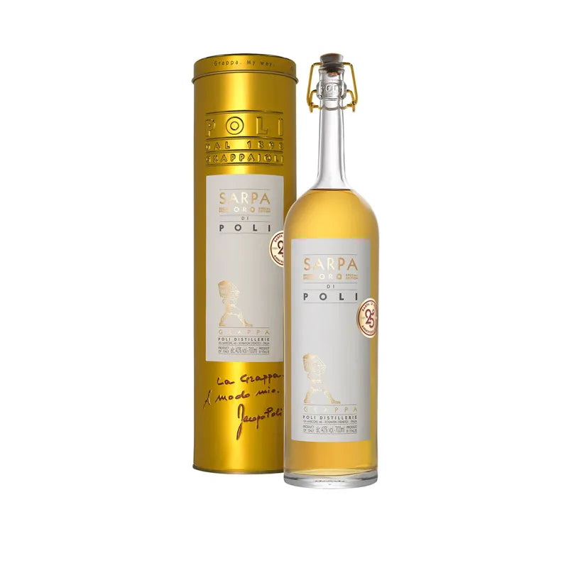 Grappa Sarpa Oro in tubo 0,70l - Poli