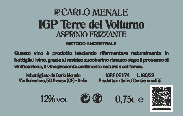 Asprinio frizzante Don Vittorio &quot;Piscari&quot; metodo ancestrale - Carlo Menale