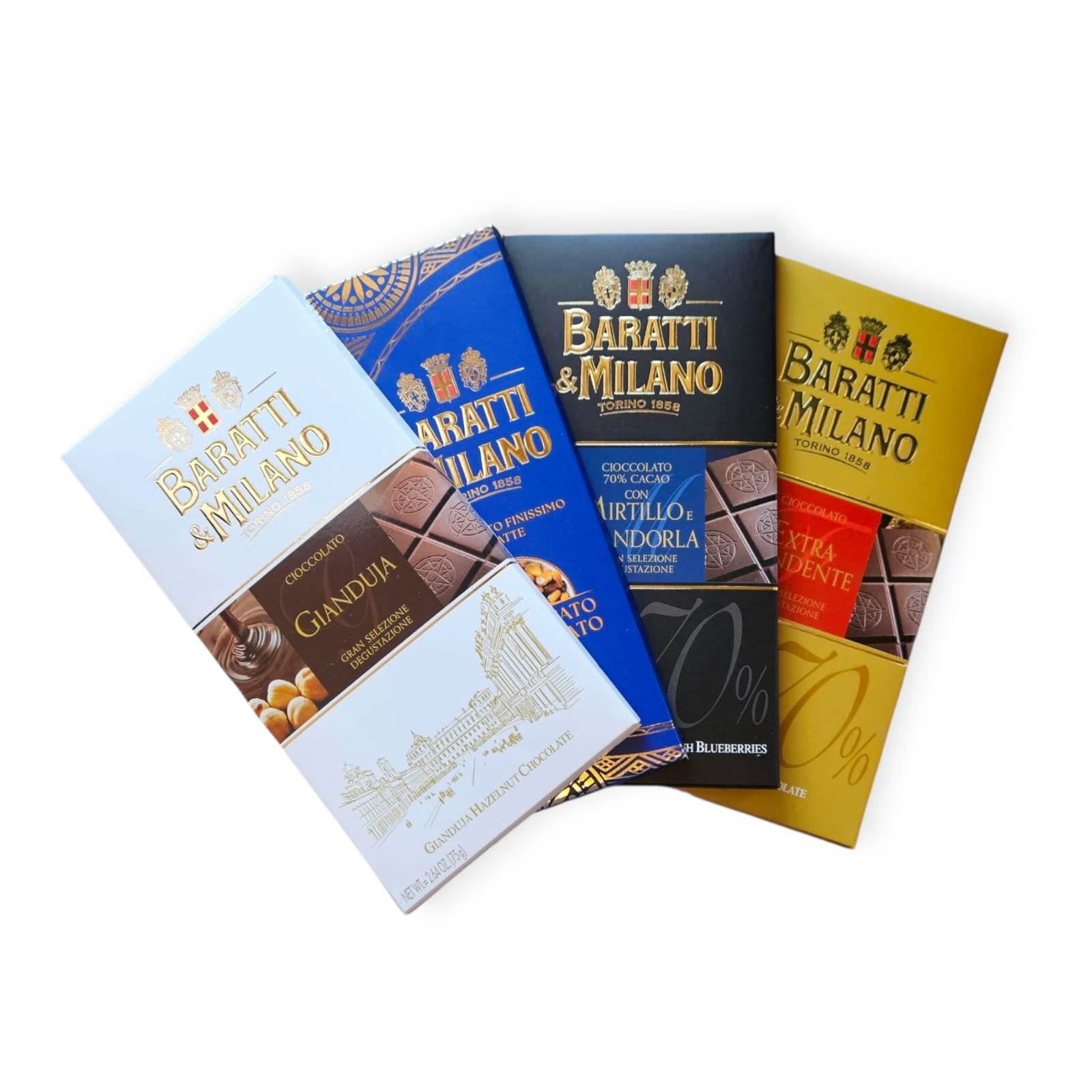 Tavoletta assortite 4 x 75g - Baratti &amp; Milano